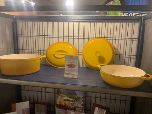 GSW ensemble de casseroles en fonte jaune (2x)