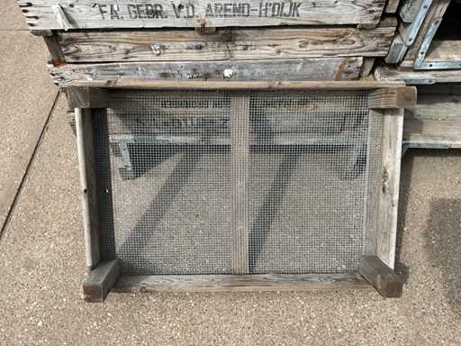 Scatola in rete di legno, pila di 24 pezzi (76x)