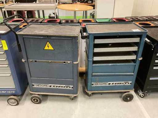 Gedore Adjutant 1580 Tool Trolley (2x)