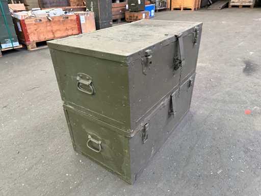 Boîte de transport en bois (2x)