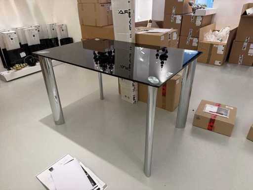 Glastisch-Schreibtisch