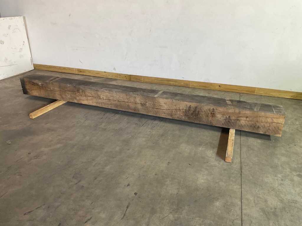 French oak beam dried 403x29x29 cm