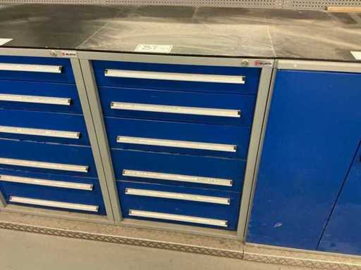 Armadio telescopico WÜRTH con contenuti