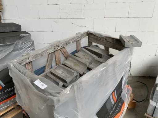 Carrelage de gouttière à distribution