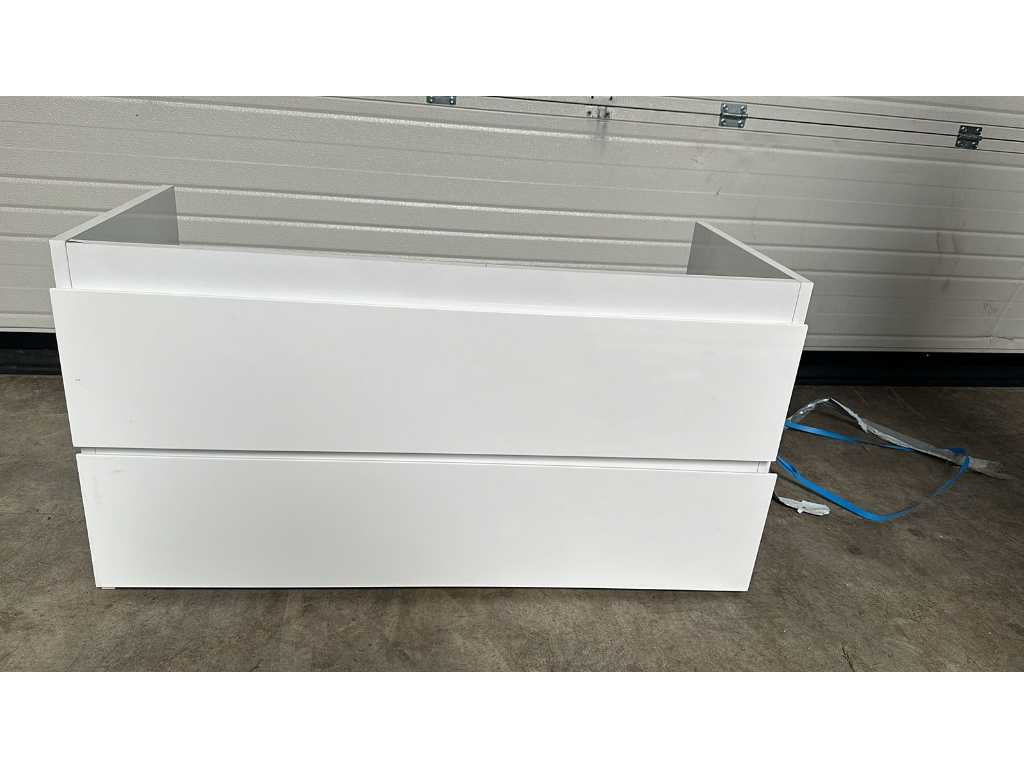Base cabinet 120cm White - Without packaging - Slightly damaged 
