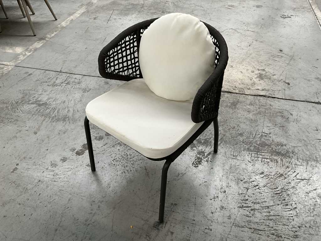 6x Alu side chair LIV•OUT Marble