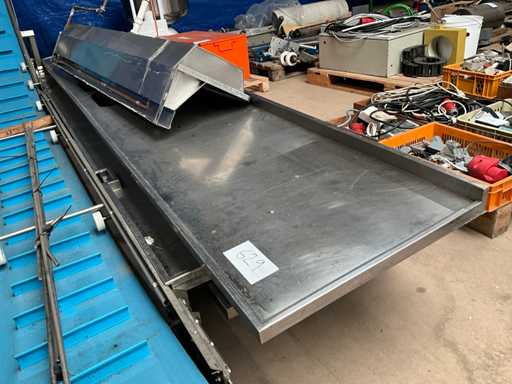 Table de travail et éviers en acier inoxydable (5 fois)