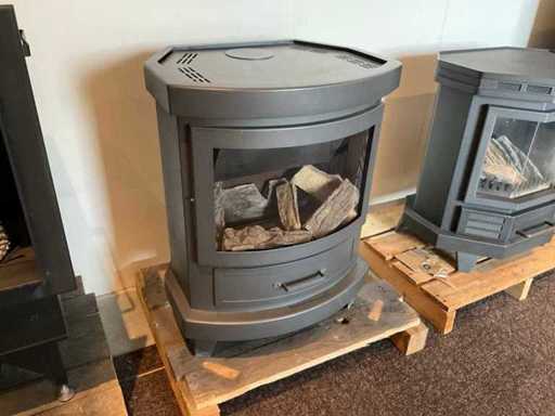 Wolnostojący kominek gazowy Dru Skanor