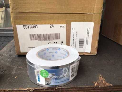 Aluminium tape silver 50m 50mm(24x)