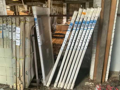 Cristal Argent Paroi latérale de douche 90cm (8x)