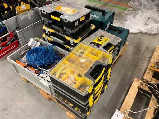 Assortment bins & installation material