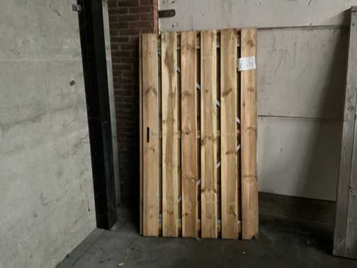 Hillhout Garden Gate Metallrahmen Holzgartenzaun