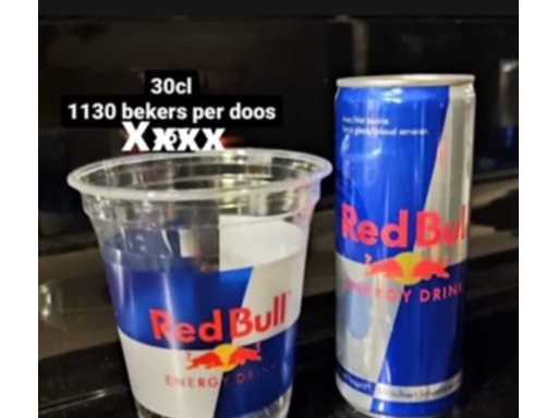 Bioware RedBull Pahare din plastic 300 cc (4480x)