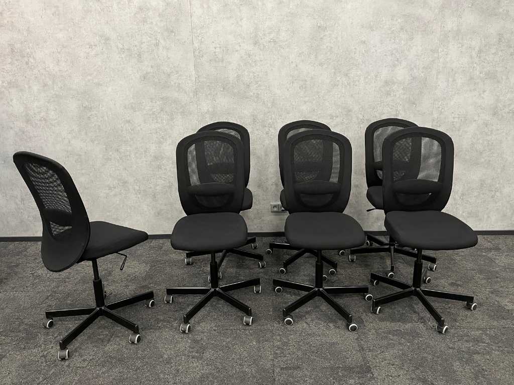 Ikea FLINTAN - chaise de bureau - noir (7x)