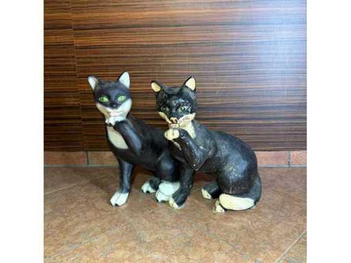 Decoratieve Kattenbeeldjes (2x)