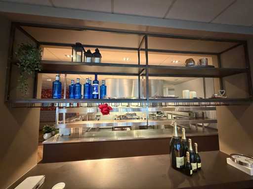 Cadru suport pentru sticlă cu design din oțel