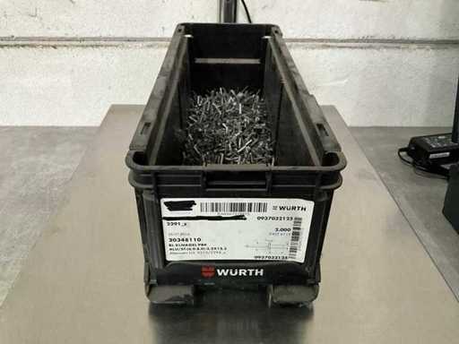 Würth 2,28 kg Blind Rivet PBK (6,0-8,0)-3,2 x 12,5 pouces empilables