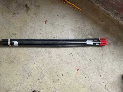 Fiberstelen 150 cm Tuingereedschap accessoire (11x)