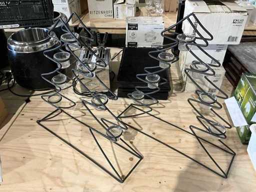 Weihnachtsbaum mit Teelichthaltern (2x)