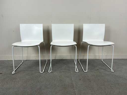 Fauteuil porte-à-faux - Fauteuils de cantine (3x)