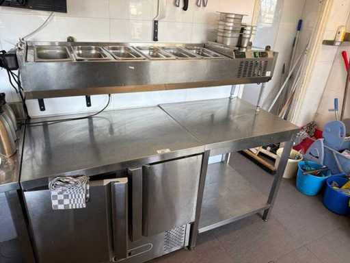 Koelwerkbank met koelkast en saladette