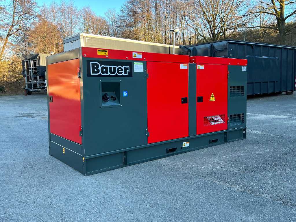 Bauer Notstromgenerator GFS-80 ATS Diesel - 80kW - Stationäres Notstromaggregat zur Hauseinspeisung, Langsamläufer, wassergekühlt