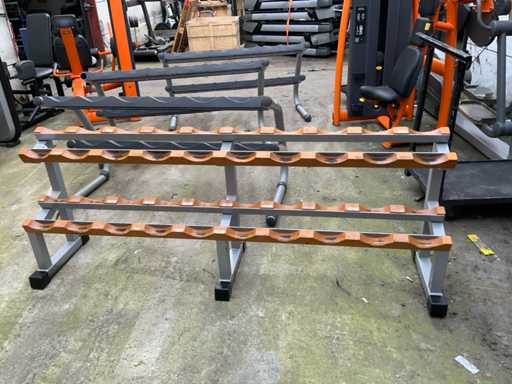 Technogym isotonic 10 pair dumbbell rack Power station