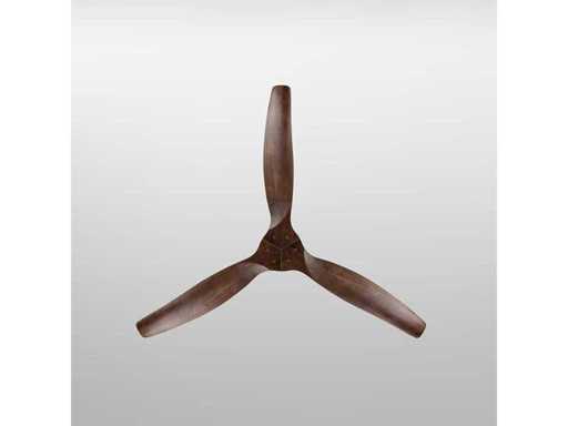 Ledsc4 Stem ceiling fan walnut wood with remote control