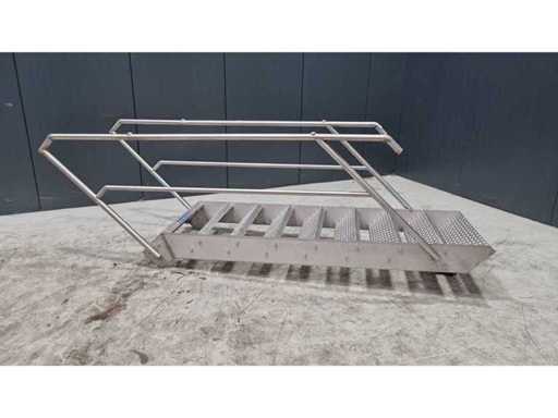 Stainless steel staircase