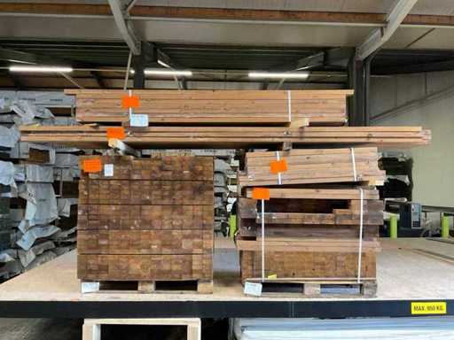 Un set de piese de fațadă din molid, impregnate rezistente la foc