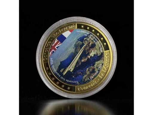 Concorde The Legend Überschallflugzeug Gedenkmedaille 40 mm Gratis EU-Versand