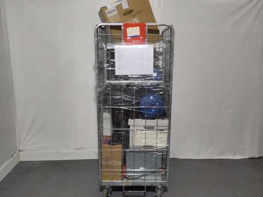 Rolcontainer met diverse producten