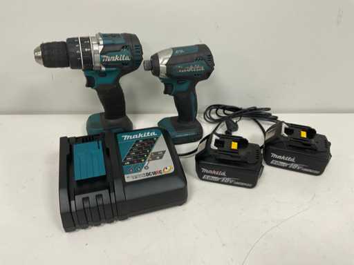 Kit combo Makita 18V LXT; Trapano a impulsi e chiave a impulsi