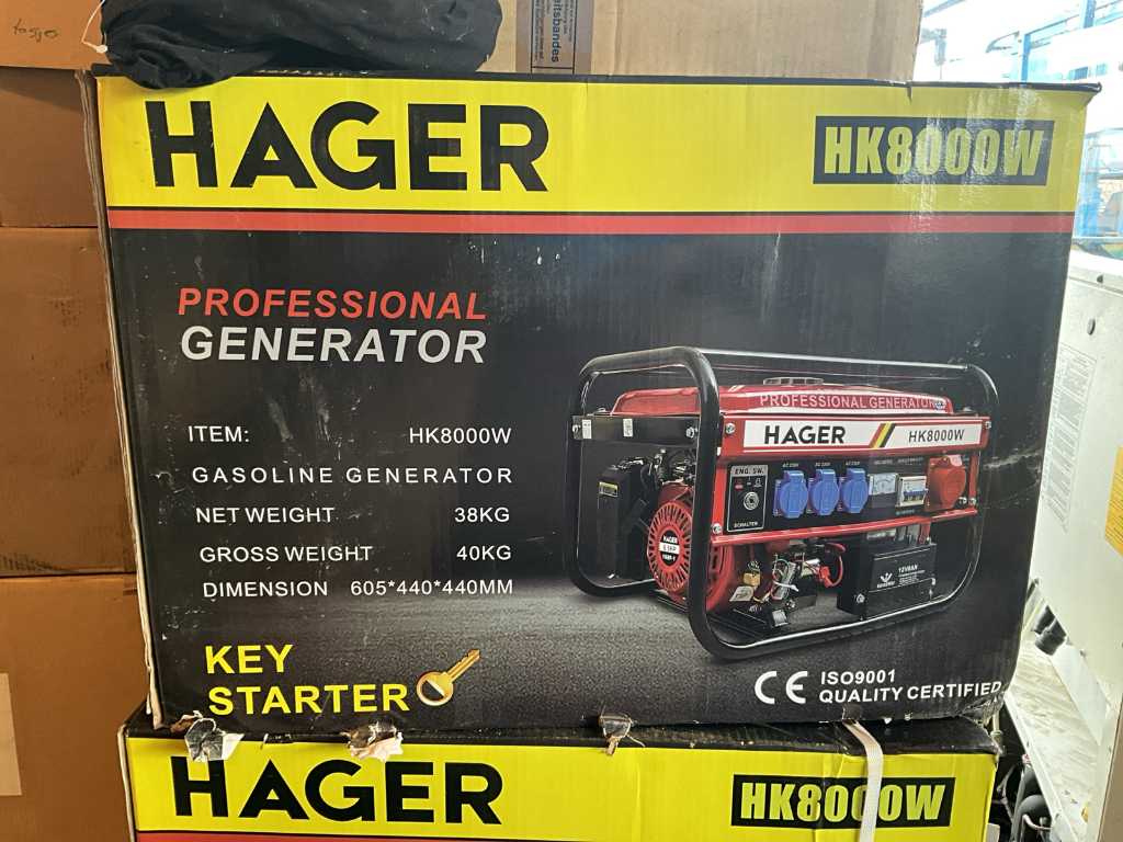 2023 Hager HK8000W Stroomgenerator