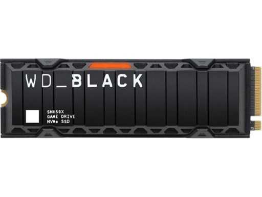 Western Digital Black SN850X - Interne SSD mit Kühlkörper - NVMe M.2 - PS5 kompatibel - 1 TB