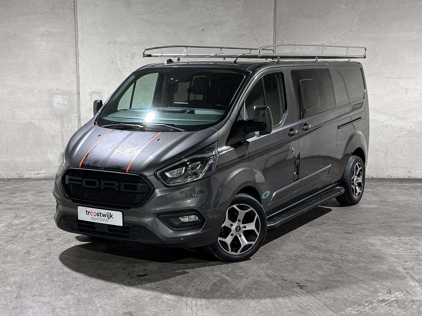 Ford Transit Custom 300 2.0 TDCI Dubbele Cabine Limited L2H1 168pk 2020 (Origineel-NL), VHD-70-G
