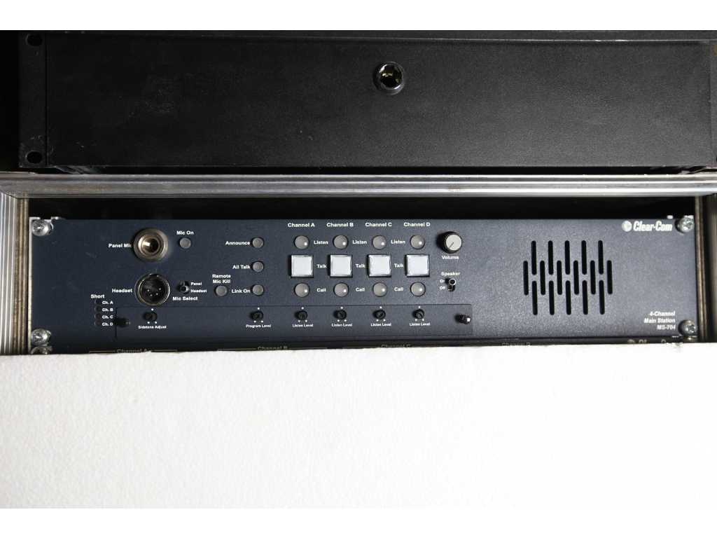 CLEARCOM - MS704 - 4-kanaals bekabeld intercom bedieningspaneel
