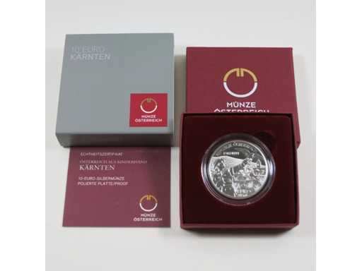 Austria 10 Euro 2011 Zilver Proof Der liebe Augustin