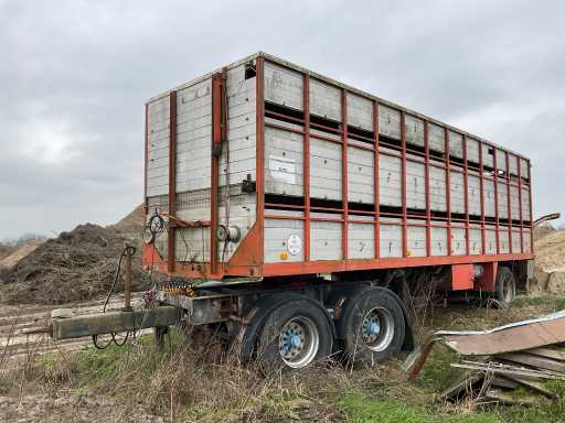 1980 Podłogi FLO.9.95-102 Wózek do przewozu bydła z wózkiem