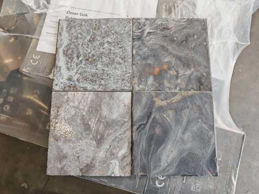 Piastrelle da parete grigio fijiano coloniale l'antic 20x20 cm 22,4 m²