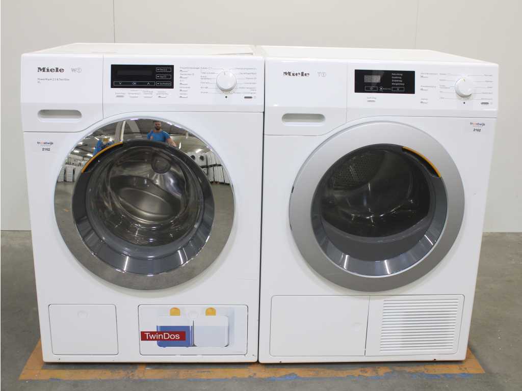 Miele W1 PowerWash 2.0 & TwinDos XL Washing Machine & Miele T1 Dryer