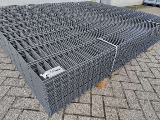25x Heras - Hekwerk dubbelstaafs 8/6/8 -2030mm hoog 2024