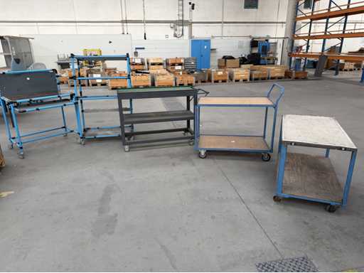   5 Rollwagen+Werkstattregale