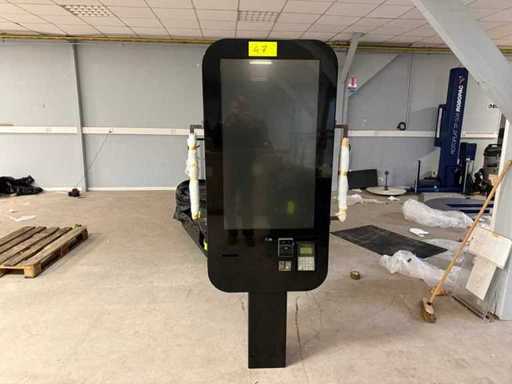 Groot formaat kiosk gebouwd voor een grote fastfoodgroep