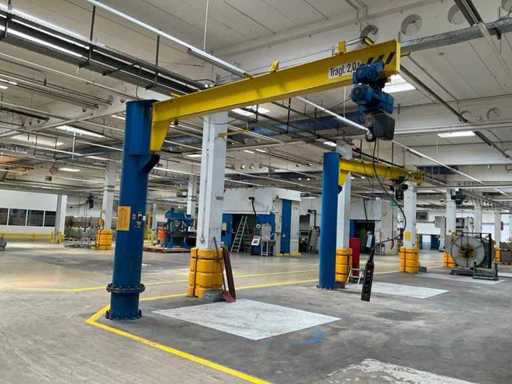 1998 DEMAG GSX 2000-4/2.8 kolomgemonteerde fokkraan