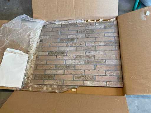 Peretele din spate al șemineului scamol (2x)