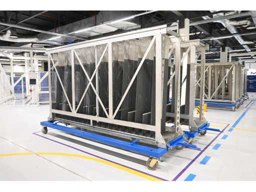 2017 - Masévon - VCC - 20-piece detachable glass trestle transport trolley - trolley 1