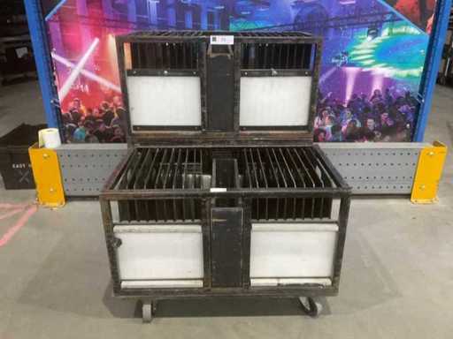 Vloerplaat (450x450) met trolley (60x)