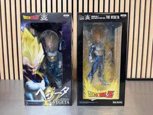 Banpresto Super Master Stars Piece - Dimensions du manga Vegeta / The Vegeta - Figurine de la collection Dragon Ball Z Vegeta (2x)