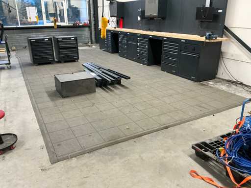 Rubberen Werkplaatsvloer 40m2